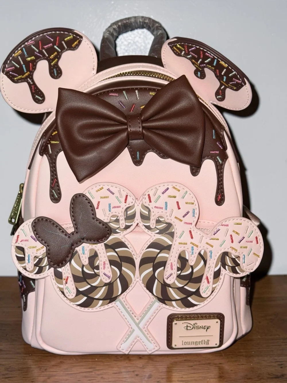 Loungefly Disney Minnie Chocolate Sprinkles Lollipop Mini Backpack